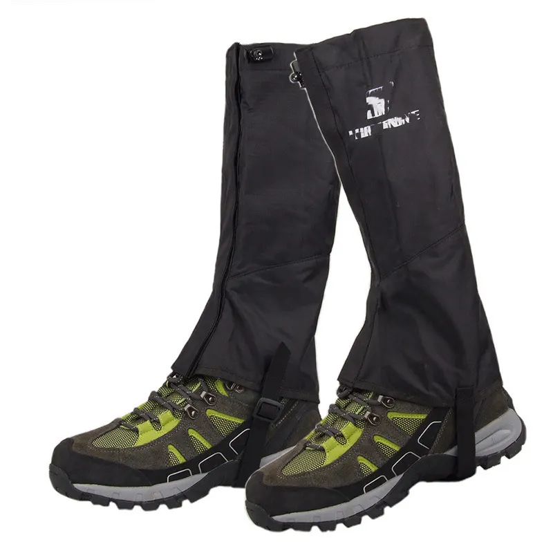 Bacak çorapları su geçirmez ve ayarlanabilir yürüyüş kar çorapları TPU ayak kayışı yürüyüş avcılık sırt çantası kar çorapları