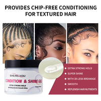 Gel pour les cheveux tressé avec logo personnalisé Meilleure tenue extrême extra super forte 4C contrôle des pointes de cheveux Marque privée Brillance et confiture