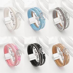 <b>Beaded</b> Leather <b>Bracelet</b> Strategic Competitive B2B Price High Polishing Holiday Gift for Women 18k <b>Gold</b> Plated Color - Product Image 4