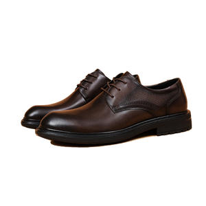 Zapatos de Vestir de Hombre de Cuero Transpirable de Alta Calidad con Cordones y Punta Fina - Modelo 2026, Muy Solicitados, Tipo Derby - Product Image 1