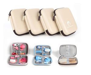 Custom PU Leather Travel Shoe Shine Kit Storage <b>Box</b> Portable Hard Shell Shoe Cleaning Set EVA Case - Product Image 4