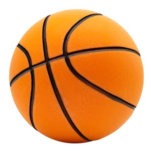 Zoll interieur leiser Basketball 15/21/21 cm elastischer Stressball weiches PU-Schaum springt stumm stiller Ball geräuscharmer Ball OEM-COLOR