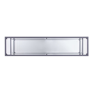 Consolle HMS 52 \ "contemporanea in vetro chiaro e argento con mensole per soggiorno camera da letto decorazione Hotel - Product Image 4