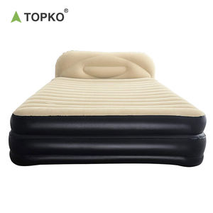 Cama doble inflable de PVC de alta calidad TOPKO, cama de colchón de aire inflable portátil para interiores y exteriores - Product Image 5