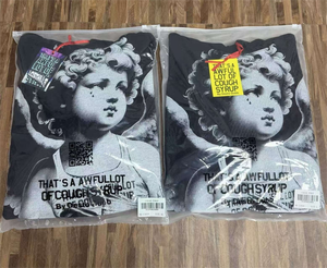 Sudadera con Capucha Estampada con el Alfabeto 'THAT'S a AWFUL LOT of COUGH SYRUP', 100% Algodón de Alta Calidad, Estilo Americano, Venta al por Mayor para Hombre - Product Image 2