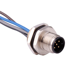 Đầu nối cảm biến M12, 2/3/4/5/6/9/12/17-Pin, mã A/B/D/x, dây nịt, IP68 không thấm nước - Product Image 4