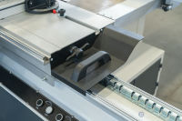 Scie à table automatique ZD400T-A, scie à table coulissante CNC, scie à table coulissante industrielle avec lame de rainurage