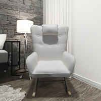 Pépinière Teddy rembourré bébé moelleux planeur Rocker chaises d'allaitement chaise berçante pour adultes petits espaces intérieur