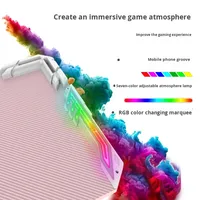 Mesa y Silla Ergonómicas para Juegos de PC, Escritorio Extensible en Forma de Z con Superficie de Fibra de Carbono, Color Rosa