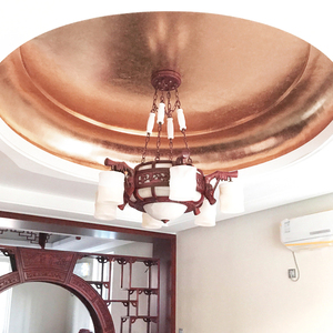 #0 100 feuilles 16x16 cm Dorure Or pour Meubles De Décoration Art Artisanat Peinture Rouge Cuivre Imitation Feuille D'or Feuilles - Product Image 6