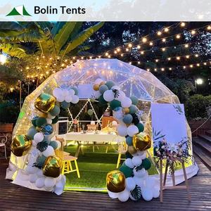 เต็นท์ทรงกลมโปร่งใสสำหรับใช้งานกลางแจ้ง สีแดง ขนาด 3 ม. x 3 ม. เต็นท์บีแอนด์บี เต็นท์สำหรับนักเดินทาง เต็นท์จัดเลี้ยง เต็นท์โรงแรม - Product Image 1