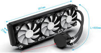Pendingin CPU Cair AIO Kipas PWM Ultra Silent 360 Universal untuk Soket Intel AMD PC Radiator Pendingin Air Komputer