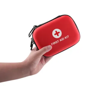 صندوق أدوات طبية للطوارئ من صانعي المعدات الأصلية, صندوق أدوات طبية محمول باللون الأحمر للاستخدام في حالات الطوارئ مزود بمعدات للاستخدام في أماكن العمل