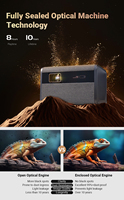 Nouveauté L015 Projecteur intelligent HD 1080P Portable Android 11 WiFi Son stéréo Home Cinéma pour salon