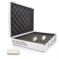 Petite boîte de présentation en pierre acrylique de luxe moderne en marbre Boîtes d'échantillons en pierre en plastique Boîte d'échantillons en pierre de quartz valise