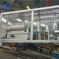 Usine de pyrolyse de déchets plastiques compacte et rentable avec brûleur de chauffage, machine de pyrolyse de plastique pour la production d'huile combustible