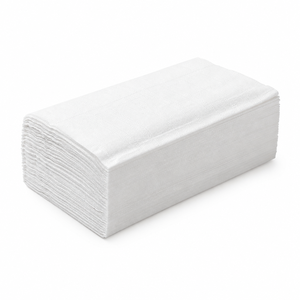 Boîte de serviettes en papier jetables blanches 2 plis 8 volets pour dîner - Product Image 3