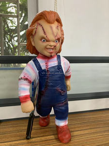 Chucky <strong>Doll</strong> From the Movie "Child's Play " Is Made of Latex with the Same Clothing Style As in the Movie <strong>Halloween</strong> Decoration - Product Image 3