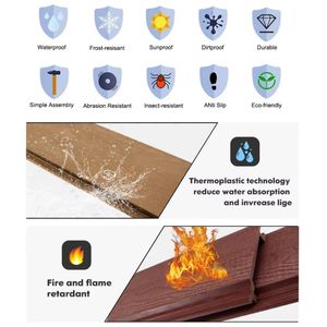 Revêtement mural extérieur en WPC classique à rainures, panneau mural extérieur - Product Image 3