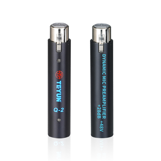 TEYUN Q2 External Microphone Amplifier Low Noise Moving-coil Stage Preamplifier with Powerful Speaker Gain