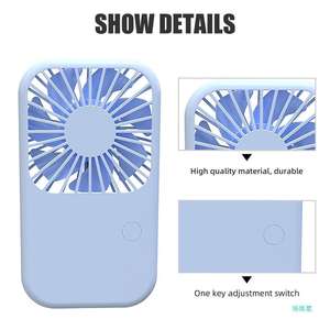 Mini ventilateur USB portable pour séchage de cils, design dessin animé, rechargeable, à poser sur le bureau, trois vitesses de vent - Product Image 6