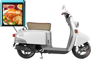 หน้าจอ LED แสดงผล GPS 4G แบบสามด้านสำหรับกล่องส่งอาหาร <span class=keywords><strong>โฆษณา</strong></span>บนมอเตอร์ไซค์ - Product Image 6