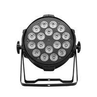 18 projecteurs LED 10W quatre-en-un pleine couleur avec contrôle DMX512, indice de protection IP35, pour bars, mariages, studios de danse - Lot de 24 éclairages