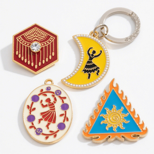 Tailored Elegant Hard Enamel Metal Key Fobs with Lobster Clasp for VIP Membership Rewards - Product Image 4
