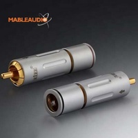 MAEZ0010 EIZZ EZ-204 Connecteur RCA mâle plaqué or 24 carats avec verrouillage, connecteur d'amplificateur audio, montage sur panneau, connecteur terminal