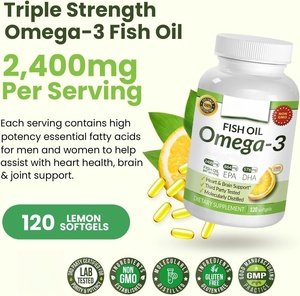 อาหารเสริมน้ำมันปลาโอเมก้า 3 แบบ OEM/ODM แคปซูลนิ่ม EPA DHA 120 เม็ด ปราศจาก GMO เสริมสร้างภูมิคุ้มกัน 2 แคปซูล/วัน สำหรับทุกคน - Product Image 3