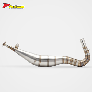 Nuevo Sistema de Escape Completo Forsound para Motocicleta Yamaha TZR125 de 2 Tiempos 125cc Doble Propósito en Acero Inoxidable con Cuello de Ganso - Product Image 2