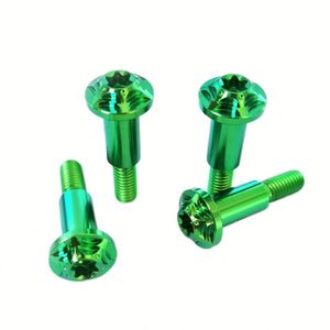 Prix usine Vis à tête hexagonale à embase en alliage de titane M6 M8 M10 GR5 Grade 5 Finition bleu brûlé pour Moto et Automobile - Product Image 1