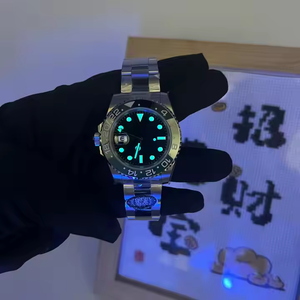 Reloj mecánico de lujo para hombre, resistente al agua, con luz nocturna, espejo de cristal de zafiro, correa de acero inoxidable, reloj mecánico para hombre 3285 - Product Image 1