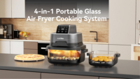 Four à Friture Sans Huile Électrique Moderne 4L OEM en Gros avec Fonction Cuisson et Construction en Plastique