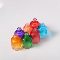 Flacon compte-gouttes en verre personnalisé de 30 ml, multicolore, en forme de gâteau, avec bouchon à bouton-poussoir et pompe pour sérum, huile, gouttes pour les yeux et soins de la peau