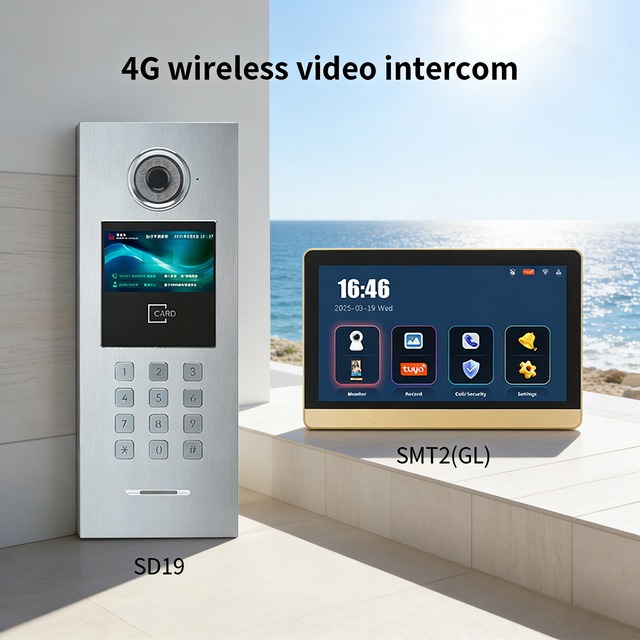 4G Wireless 7 Inch IPS Full-View HD Screen With Durable Button Operation Video Intercom for User Reliability IP