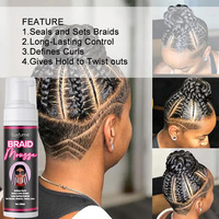 Mousse Coiffante Luxfume Personnalisée pour Tresses, Mousse Brillante pour Tressage, Mousse à Tresser Marque Privée, Mousse Cheveux pour Dreadlocks