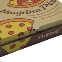 Vente directe d'usine, boîte à pizza en papier personnalisée, petite boîte à pizza à emporter, 33x33, boîte à pizza recyclable