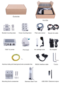 Docod T290 trực tuyến Thời hạn sử dụng máy in tự động tij nhiệt phun nhãn hàng loạt mã hóa máy in cho kim loại nhựa hộp - Product Image 5