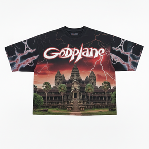T-<span class=keywords><strong>shirt</strong></span> en coton vintage lavé, imprimé numérique, coupe ample, style streetwear, avec motif de <span class=keywords><strong>site</strong></span> historique en sublimation intégrale - Product Image 1