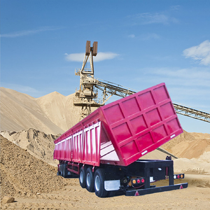 Semi-<span class=keywords><strong>remorque</strong></span> à benne latérale écologique, 2, 3, 4 <span class=keywords><strong>essieux</strong></span>, 60 tonnes, transport de minerai lourd, bâche de protection - Product Image 6