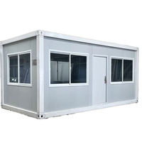 Maison conteneur pliable en acier à bas prix, mini-maison préfabriquée pour hôtels et entrepôts, design moderne