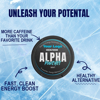 Gummies nootropiques personnalisées en usine avec caféine et alpha-L-tyrosine pour une énergie et une concentration accrues, saveur menthe