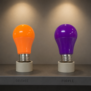 Ampoule LED couleur A19, culot E26, 7W, 120V, lumière d'ambiance monocolore pour fêtes, décorations de vacances, éclairage extérieur de porche - Product Image 3