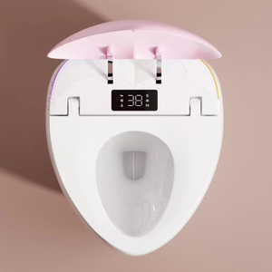 Couleur rose nouveauté amour coeur forme placard à <span class=keywords><strong>eau</strong></span> intelligent salle <span class=keywords><strong>de</strong></span> bain siège automatique monté au sol cuvette <span class=keywords><strong>de</strong></span> <span class=keywords><strong>toilette</strong></span> intelligente - Product Image 4