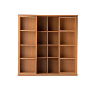 Estantería moderna de dos niveles, estantería de exhibición sencilla para dormitorio, sala de estar, gabinetes de almacenamiento de muebles para el hogar de estilo cómico - Product Image 2