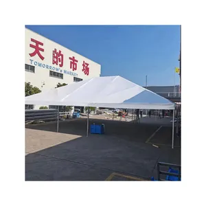 야외 더블 텐트 PVC 코팅 폴리 에스터 캐노피 임대 파티 UV 보호 자동 쇼 텐트