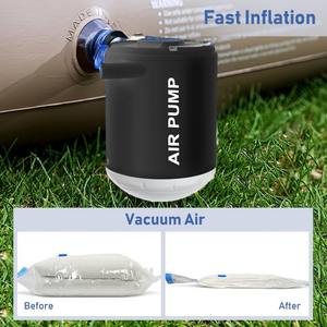 Mini bomba inflable recargable por USB portátil, cama de aire de plástico y colchón para acampar, flotadores de piscina, compañero - Product Image 4