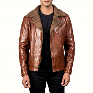 Low quantité minimale de commande veste en cuir 100% véritable veste en cuir personnalisé mode vestes en cuir pour hommes - Product Image 1
