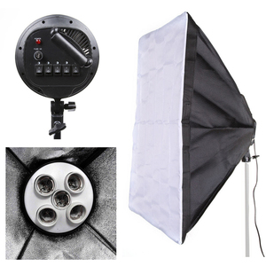 5 in 1 E27 5 Soket Bohlam Softbox Studio Fotografi 5 Tempat Bohlam Softbox Kotak Foto Aksesoris Kepala Lampu Tempat Soket - Product Image 1